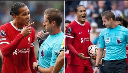 BREAKING: Virgil van Dijk Charged By FA For 'Abuse' Towards Official After Red Card Vs Newcastle