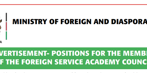 Ministry Of Foreign And Diaspora Affairs Hiring Three (3) Members For The Foreign Service Academy Council