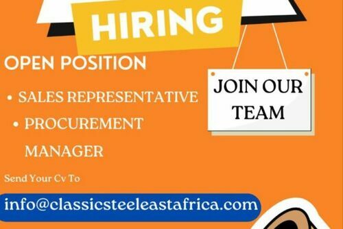 Classic Steel Hiring Sales Rep and Procurement Manager
