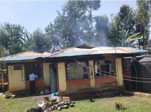 Property Worth Thousands Of Shillings Destroyed As Fire Razes Kakamega Home