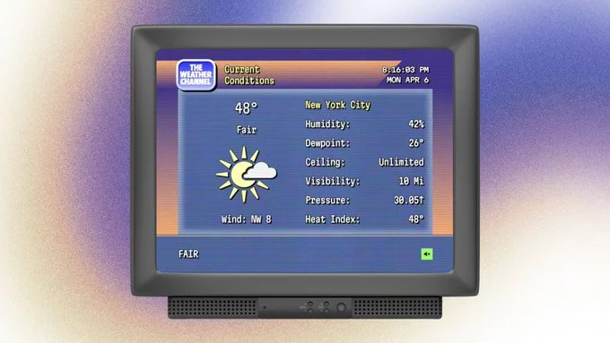 The Weather Channel Retro Forecast & AI Storm Radar