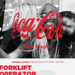 Coca Cola Hiring Forklift Operator