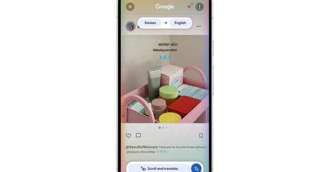 Circle To Search Translation Gets Scroll And Translate
