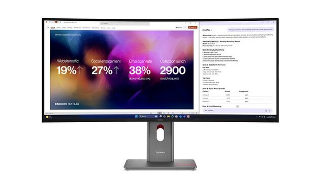 Lenovo ThinkVision P40WD-40 5K Curved Monitor Unveiled