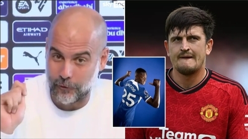 Pep Guardiola Name Drops Harry Maguire In Heated Press Conference Rant About Chelsea's Spending
