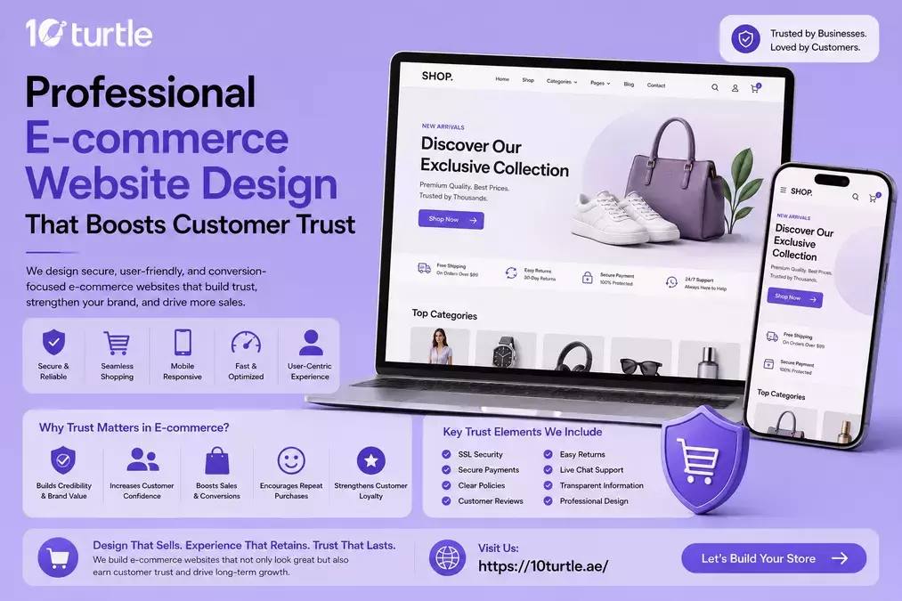 Professional E-commerce Website Design That Boosts Customer Trust