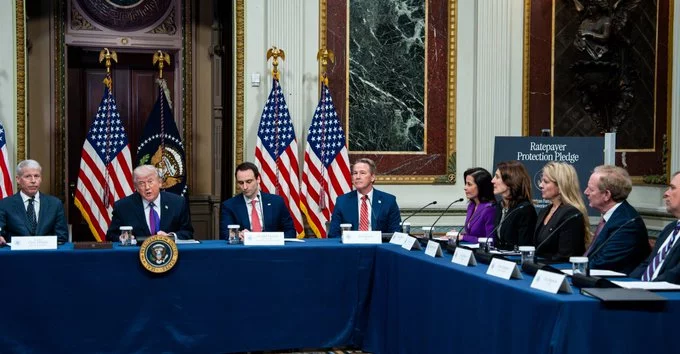 Tech Giants Sign Trump’s Pledge to Limit Data Center Power Costs