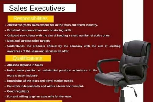 Touride Adventures Hiring Sales Executives