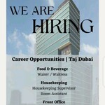 Taj Dubai: New Career And Job Opportunities 2023 | 5-Star Hotel in Dubai near Burj Khalifa
