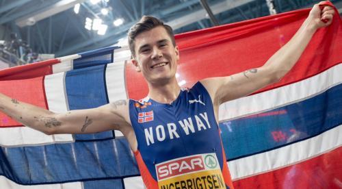 Ingebrigtsen Completes 1 500m-3 000m Double At European Indoors