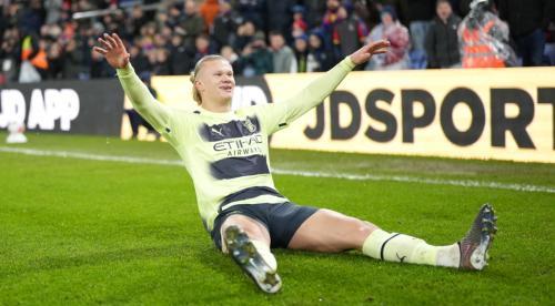Haaland Spot kick Gives Man City Win Over Stubborn Palace