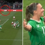 Ireland Captain Katie McCabe Scores Directly From A Corner Vs Canada At Women's World Cup