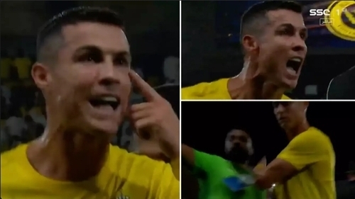 Cristiano Ronaldo Pushes Spectator And Swears At Official After Being Denied Two Penalties