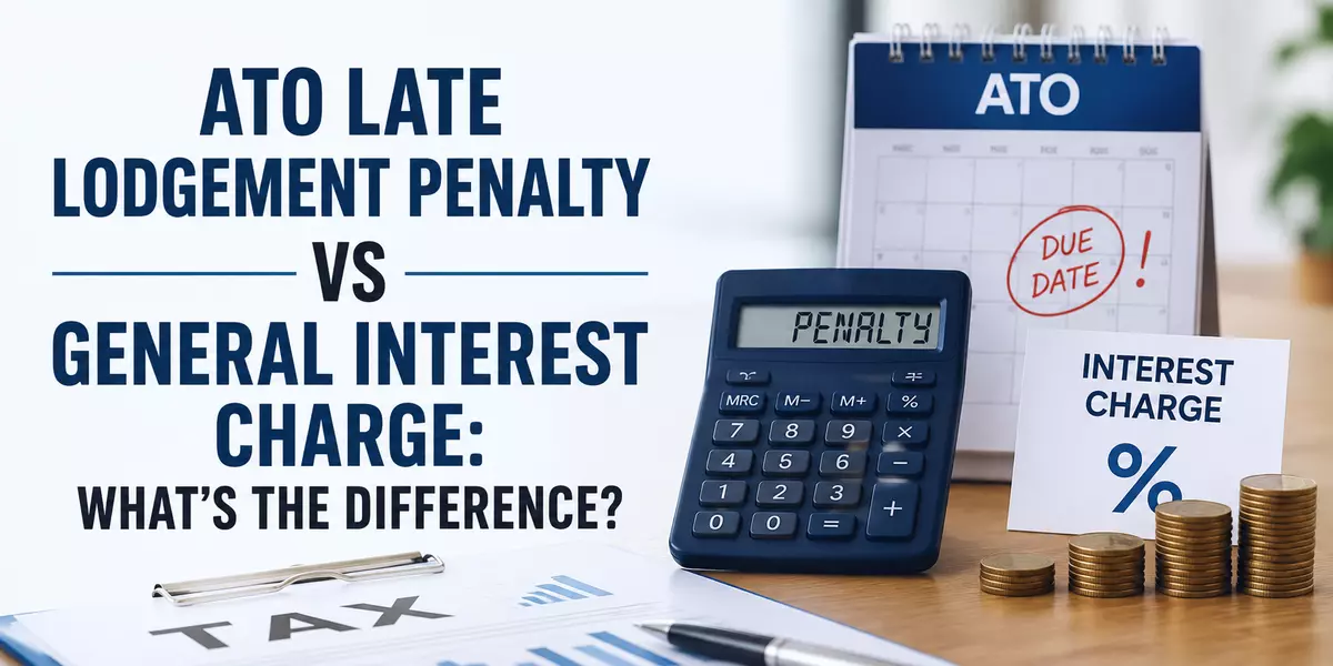 ATO Late Lodgement Penalty vs General Interest Charge: What’s the Difference?