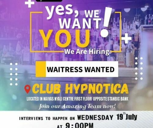 Club Hypnotica – Mombasa Hiring Waitresses