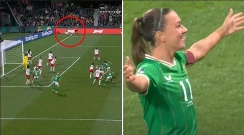Ireland Captain Katie McCabe Scores Directly From A Corner Vs Canada At Women's World Cup