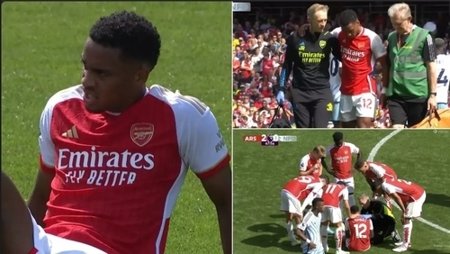 Jurrien Timber Picks Up Injury On His Premier League Debut For Arsenal