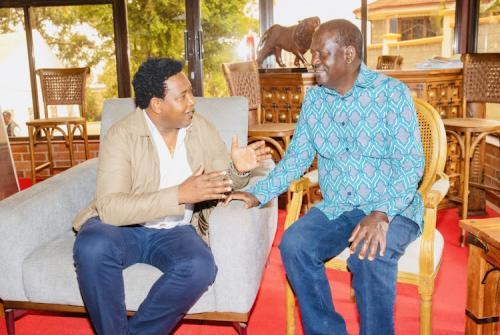 Raila, Ledama Meet Amid Wrangles In ODM Party