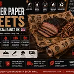 Custom Butcher Paper Sheets for BBQ Restaurants UK