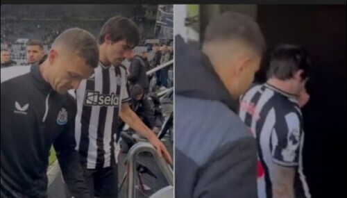 Sandro Tonali Looked Broken As He Walked Off The St James' Park Pitch