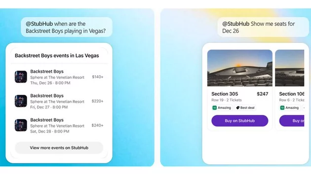 StubHub ChatGPT App Finds Tickets via Chat