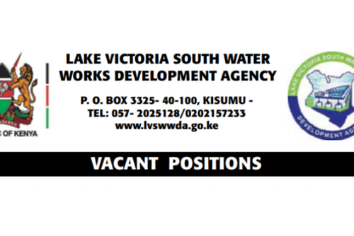 Lake Victoria South Water Works Development Agency Hiring in 9 Positions