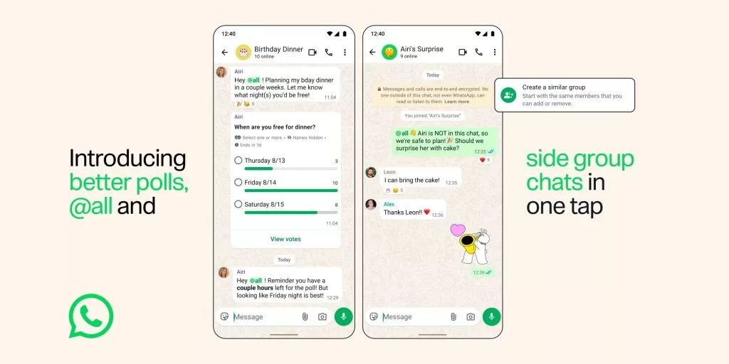 WhatsApp Group Chat Updates: How to Use the New '@all' Tag & More