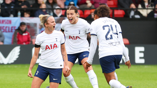 Thomas Hat-Trick Sends Spurs Top Of WSL After A Win Over Aston Villa