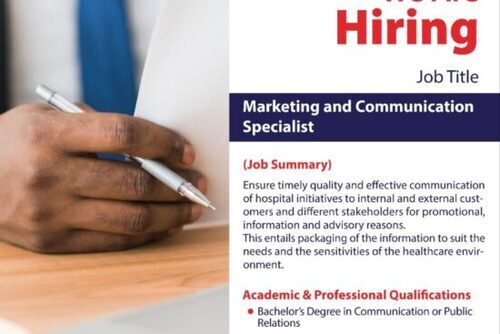 Metropolitan Hospital Nairobi Hiring Marketing And Communication Specialist