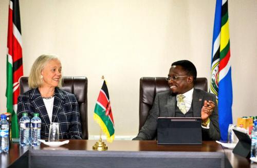 CS Namwamba Holds Talks With Ambassador Meg Whitman