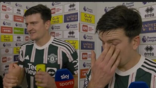 Harry Maguire's Reaction To Receiving POTM Award
