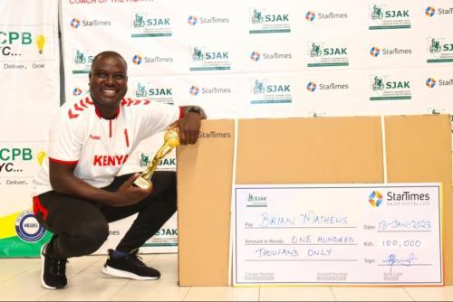 NCPB Coach Mathews Bags StarTimes/SJAK Award