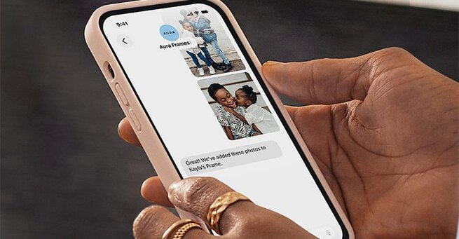 Aura Frame Texting Upgrade Changes Sharing