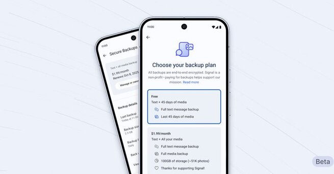 Signal Encrypted Backups Launch With Paid And Free Options
