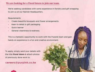 Floral Intern Needed At Purpink