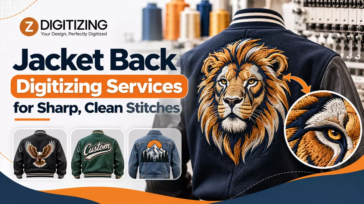 Jacket Back Digitizing Services for Sharp, Clean Stitches