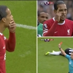 Virgil van Dijk Shown Straight Red Card For Liverpool Against Newcastle