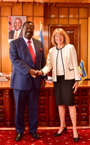 Prime CS Mudavadi Meets UN Envoy On Debt Swap Programme