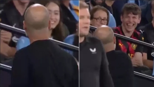 Pep Guardiola Involved In Hilarious Altercation With Man City Fan During Newcastle Match