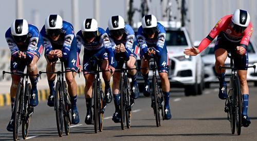 Evenepoel's Quick-Step Win UAE Tour Team Time-Trial