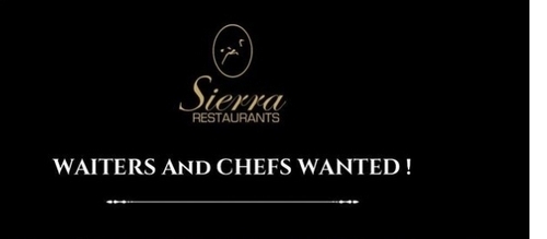 Sierra Restaurants Hiring Waiters And Chefs