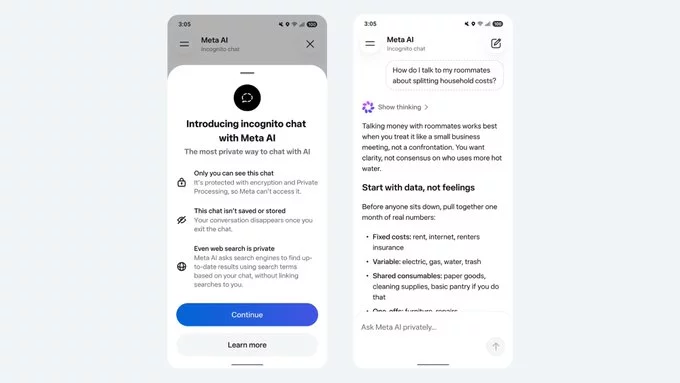 Meta AI Adds Private 'Incognito Chat' as OpenAI Faces Legal Heat Over Chat Logs