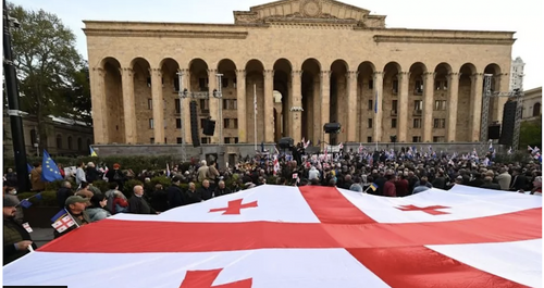 Thousands Join Mass Anti-Government Rally In Georgia