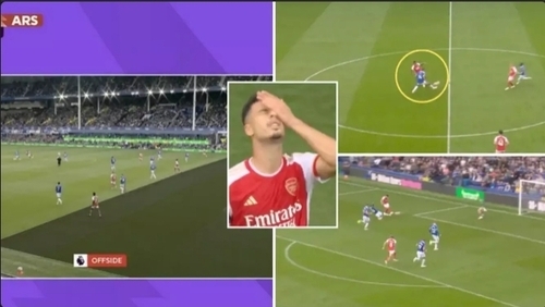 Arsenal VAR Offside Decision For Gabriel Martinelli Disallowed Goal Against Everton