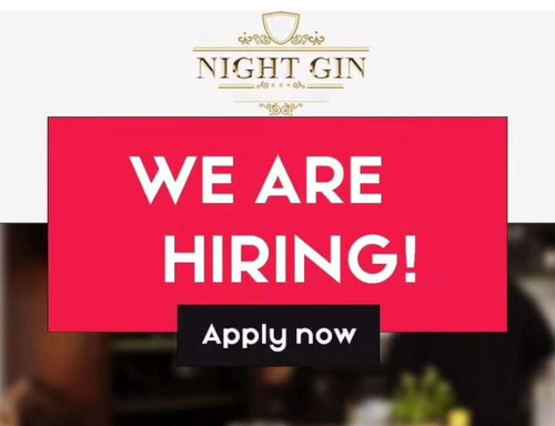 Night Gin Hiring Head Chef