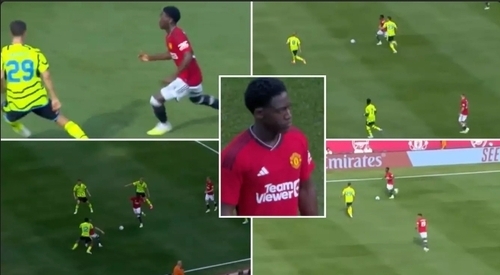 A Compilation Of Kobbie Mainoo's Incredible Performance Against Arsenal Is Going Viral