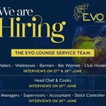 10 Vacancies Open At Open At Evo Lounge