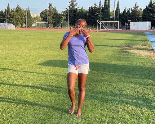 Omanyala’s Better Half Sets Sights On Becoming Kenya’s Trailblazing Long Jumper