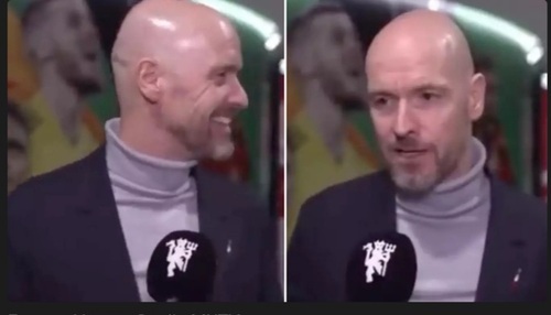 Footage Of Exchange Between Jadon Sancho And Erik ten Hag From Carabao Cup Final Resurfaces