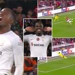 Wilfried Zaha Cups His Ears To Old Trafford Crowd After Scoring Against Former Club Man Utd